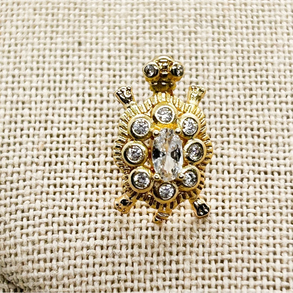 NWOT Gold filled Turtle earrings and necklace set ❤️ - Picture 5 of 12